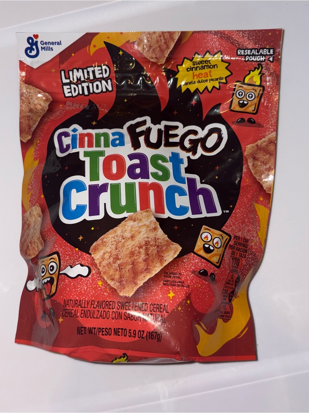 Cinna Fuego Toast Crunch Cereal - Red